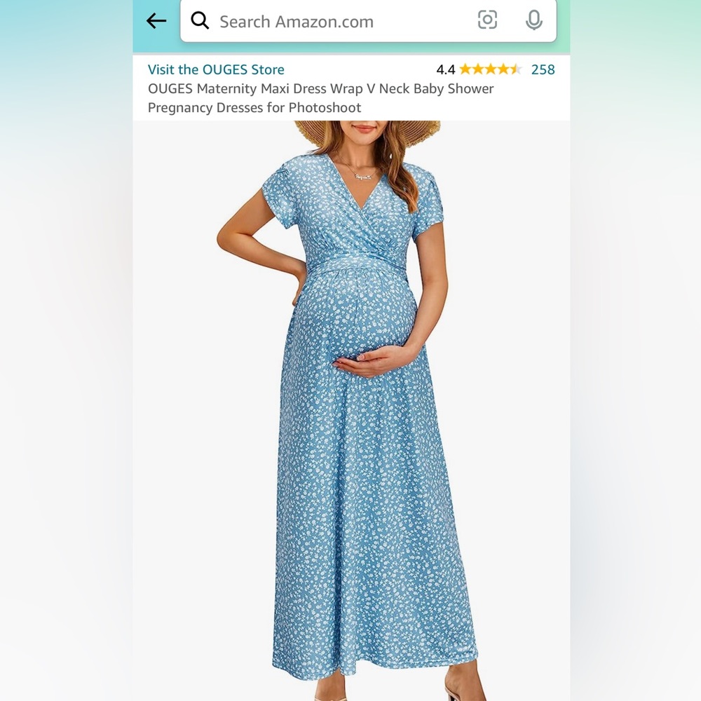 Maternity maxi dress